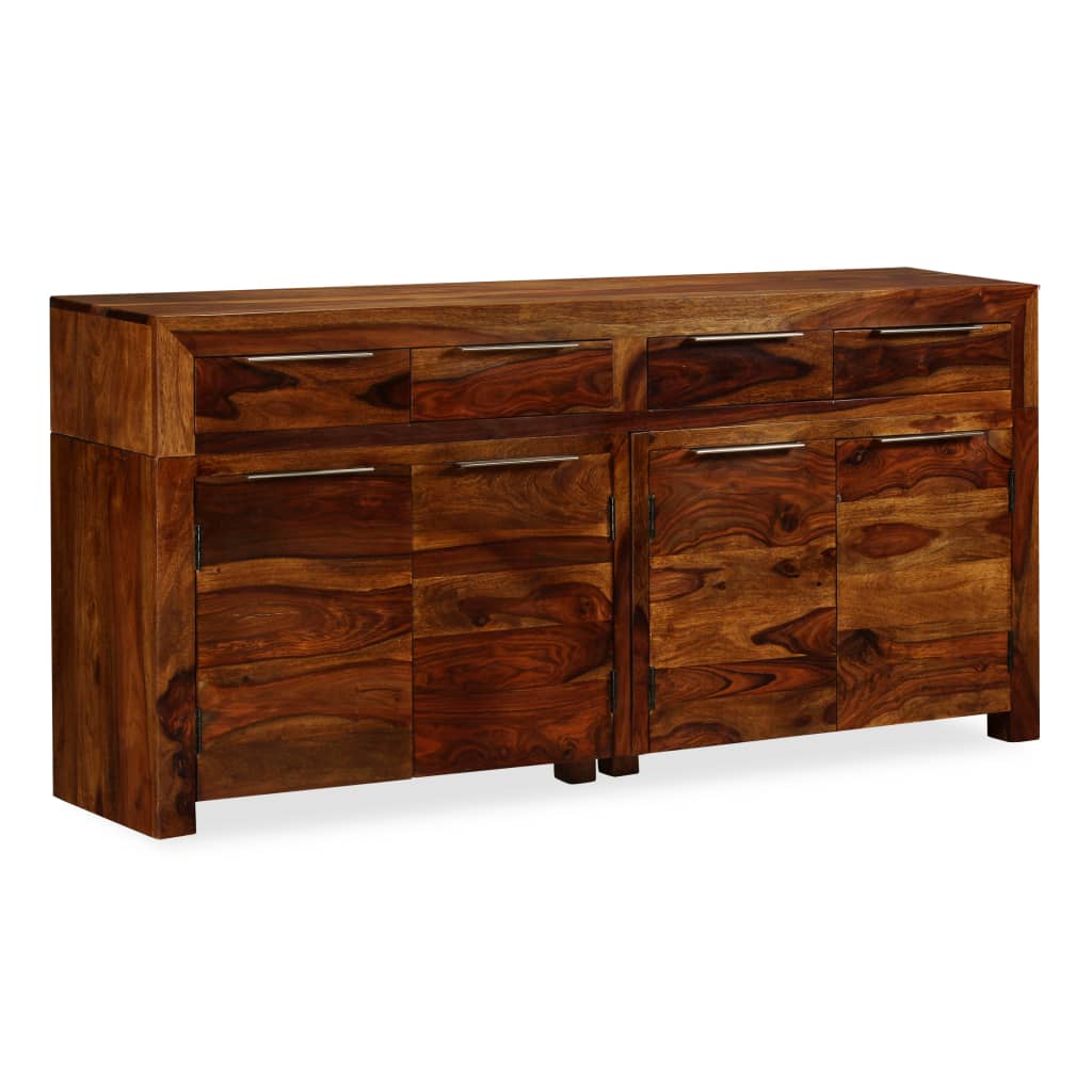 Solid wood sideboard 160x35x75 cm