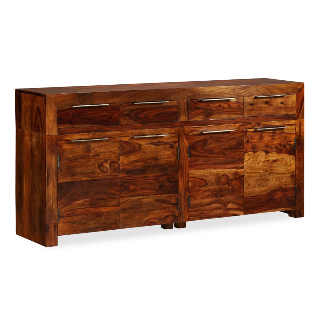 Solid wood sideboard 160x35x75 cm