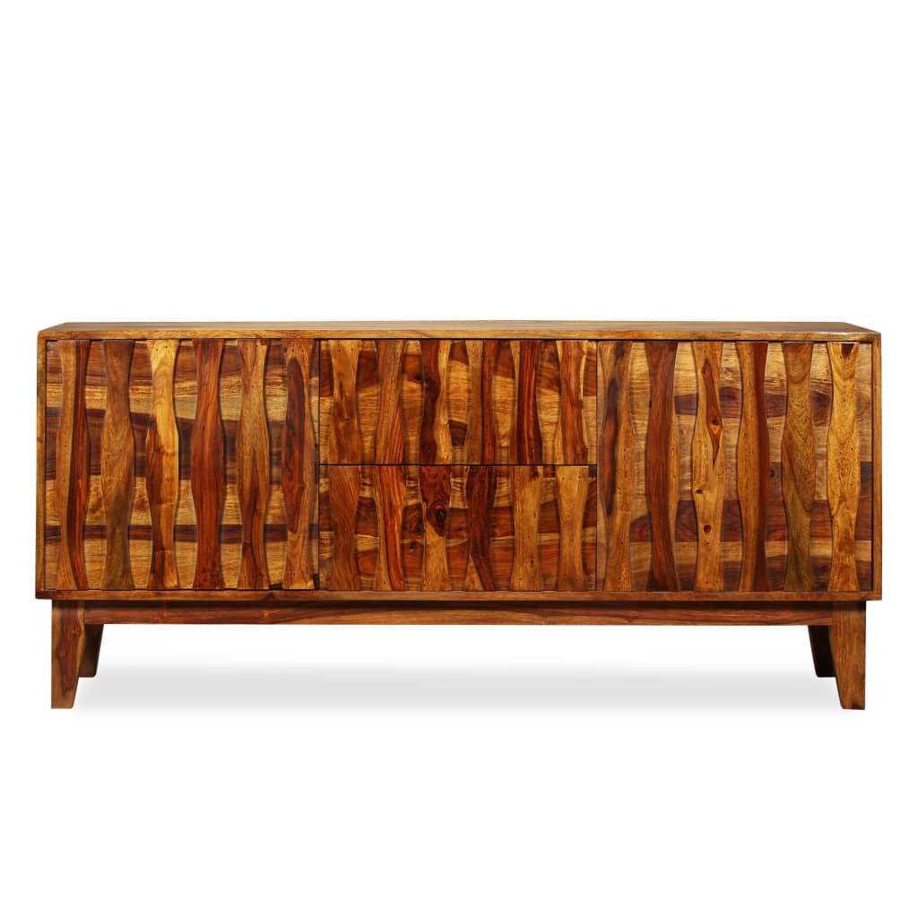 Solid wood sideboard 160x45x70 cm