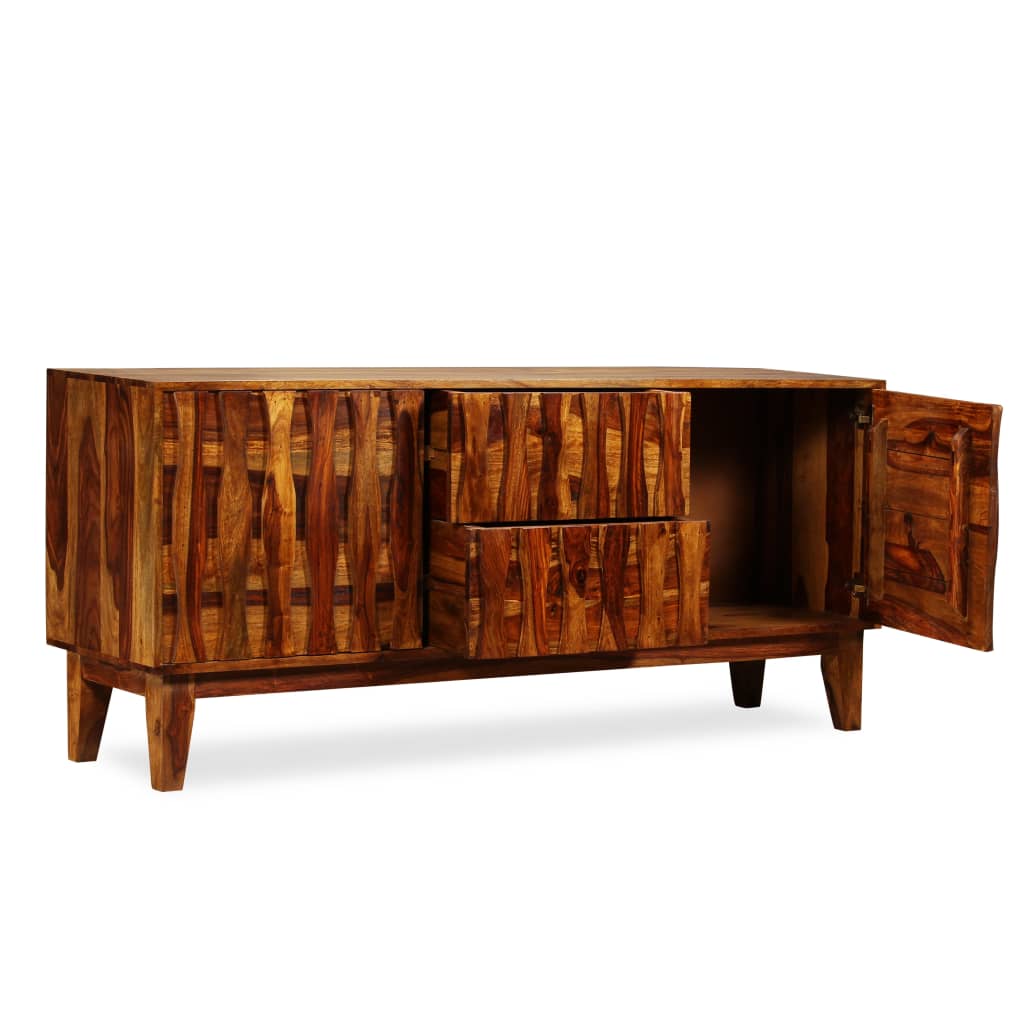 Solid wood sideboard 160x45x70 cm