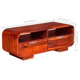 Couchtisch Massivholz 90x40x35 cm