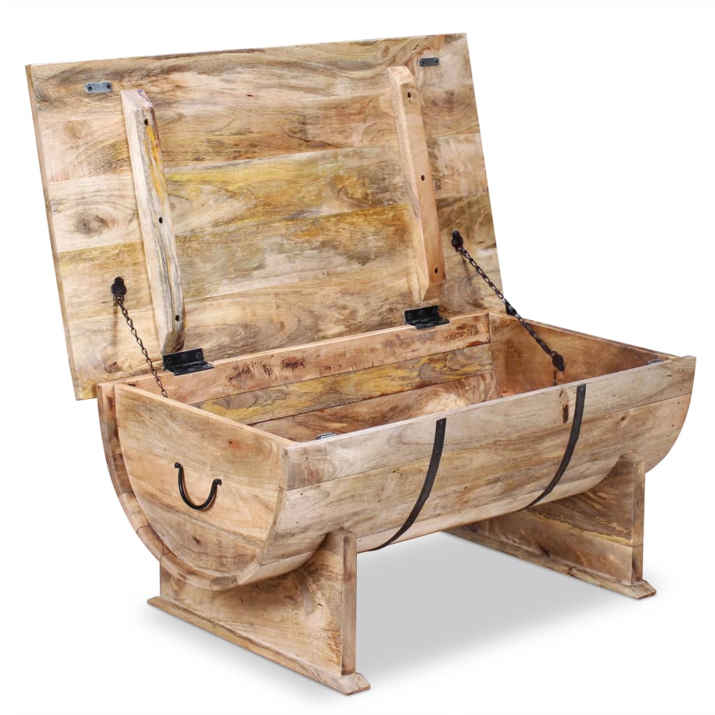 Couchtisch Massives Mangoholz 88x50x40 cm