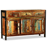 Buffet Bois de récupération massif 120x35x76 cm