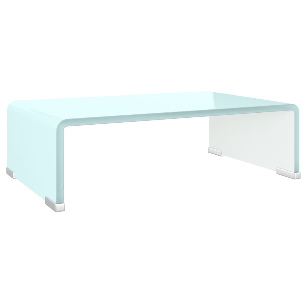 Meuble TV/Support pour moniteur 40x25x11 cm verre vert