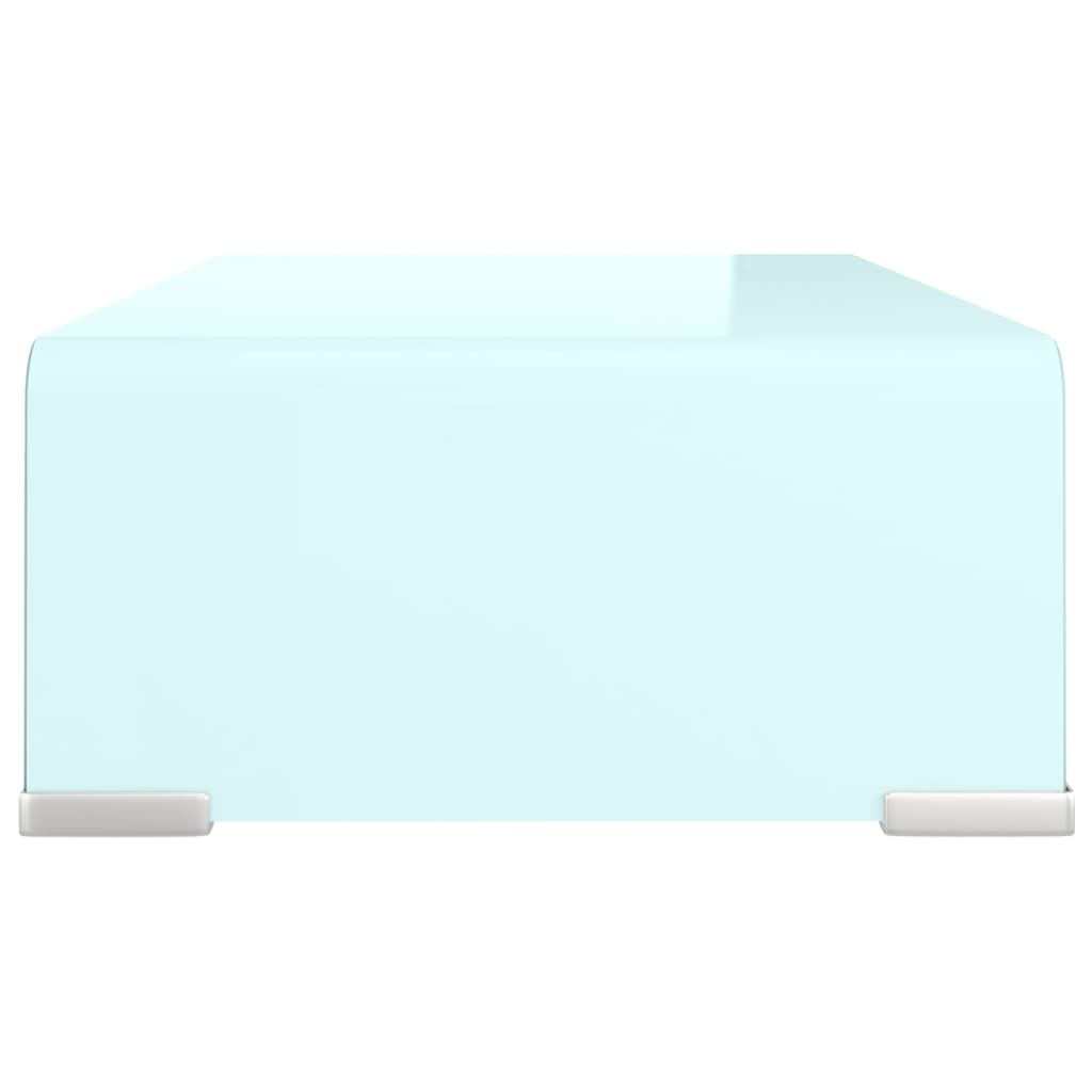 Meuble TV/Support pour moniteur 40x25x11 cm verre vert