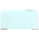 Meuble TV/Support pour moniteur 40x25x11 cm verre vert