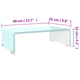 Meuble TV/Support pour moniteur 40x25x11 cm verre vert