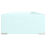 Meuble TV/Support pour moniteur 70x30x13 cm verre vert