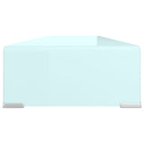 Meuble TV/Support pour moniteur 100x30x13 cm verre vert