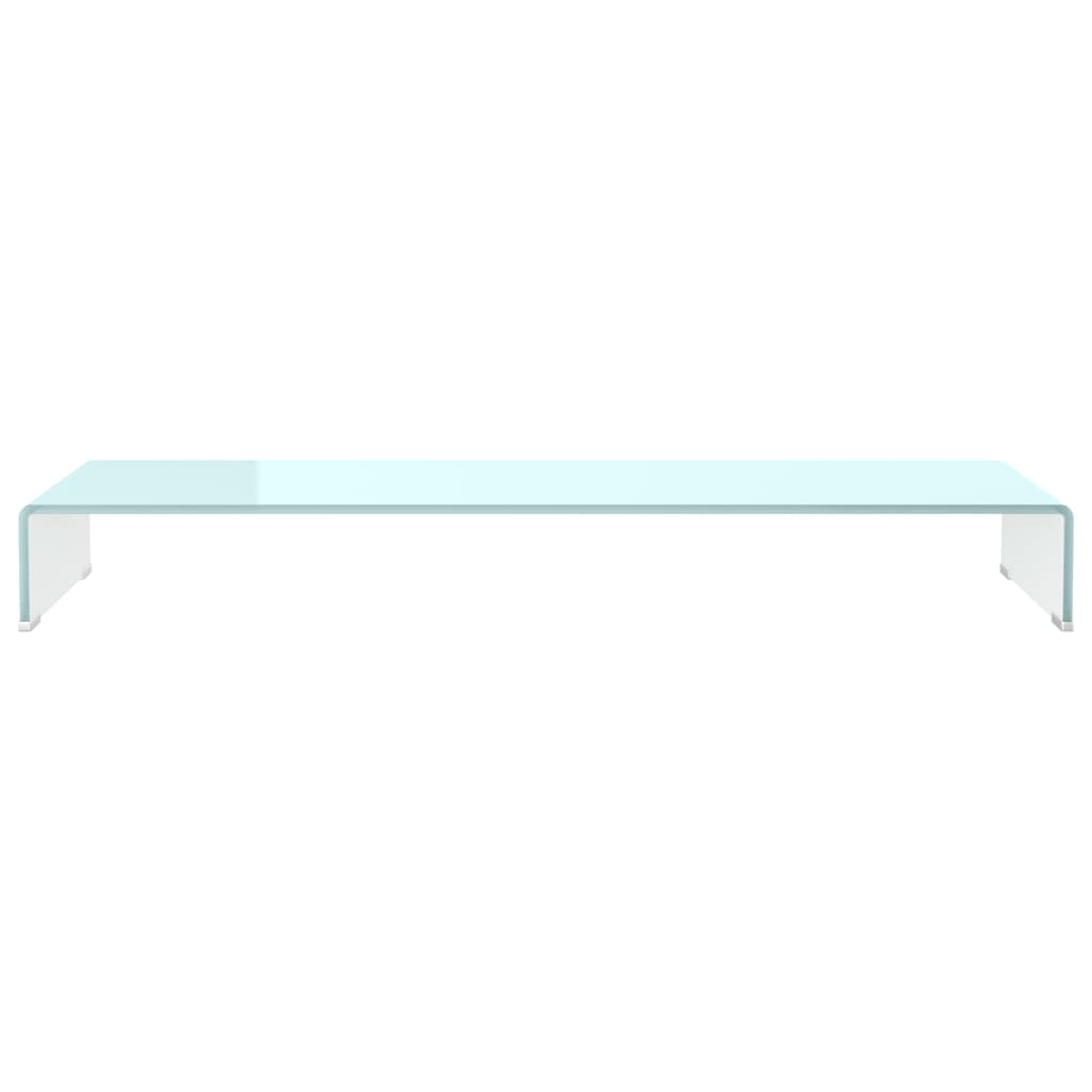 Meuble TV/Support pour moniteur 110x30x13 cm verre vert