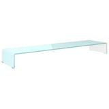 Meuble TV/Support pour moniteur 120x30x13 cm verre vert