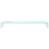 Meuble TV/Support pour moniteur 120x30x13 cm verre vert