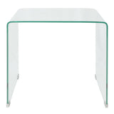 Table basse 49,5 x 50 x 45 cm Verre trempé Transparent