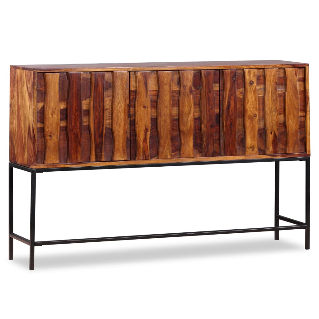 Solid wood sideboard 120x30x80 cm