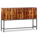 Solid wood sideboard 120x30x80 cm