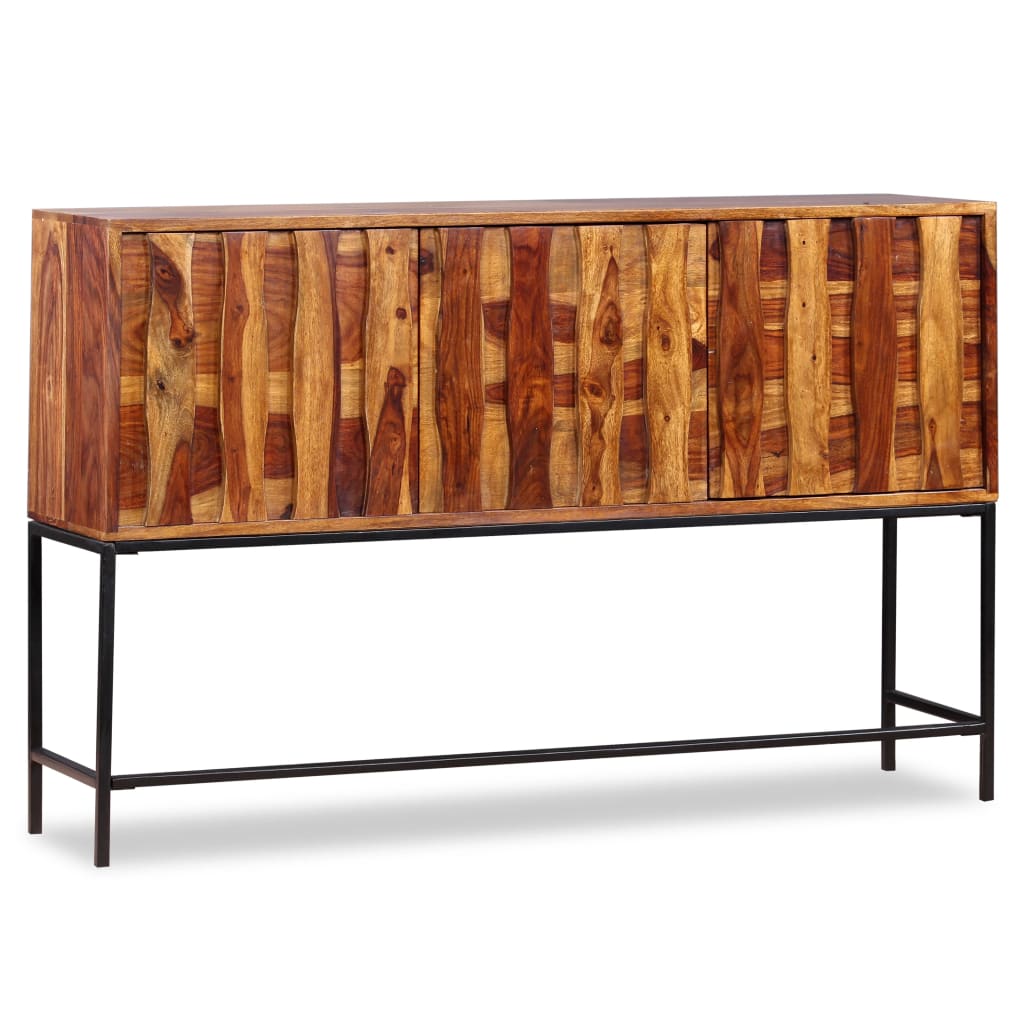 Solid wood sideboard 120x30x80 cm