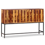 Solid wood sideboard 120x30x80 cm