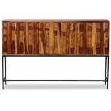 Solid wood sideboard 120x30x80 cm