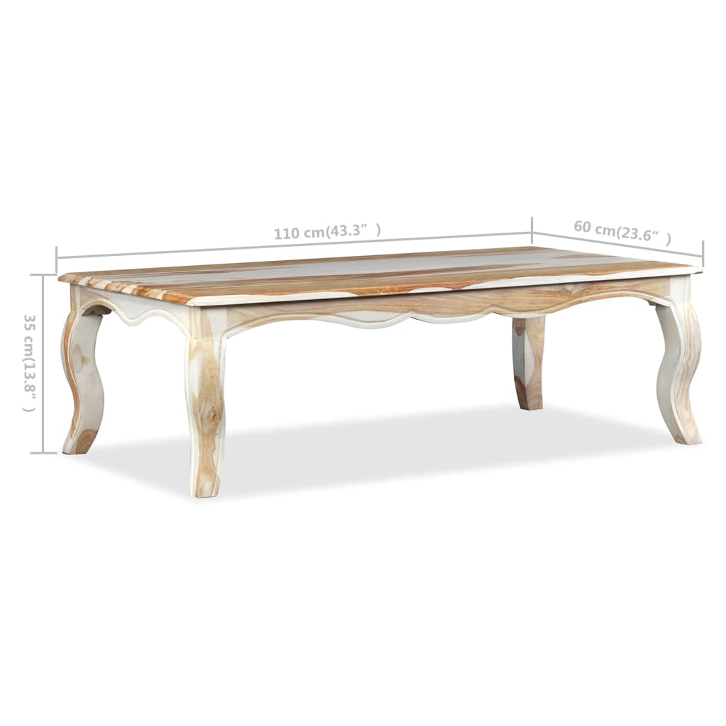 Couchtisch Massivholz 110x60x35 cm