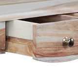 Table console et 3 tiroirs Bois massif 110x40x76 cm