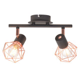 Plafonnier avec 2 ampoules LED à filament 8 W