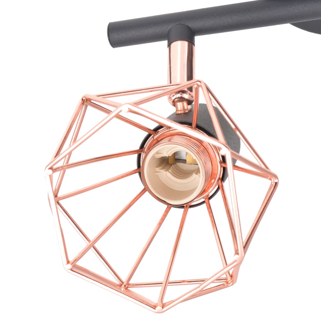 Plafonnier avec 2 ampoules LED à filament 8 W