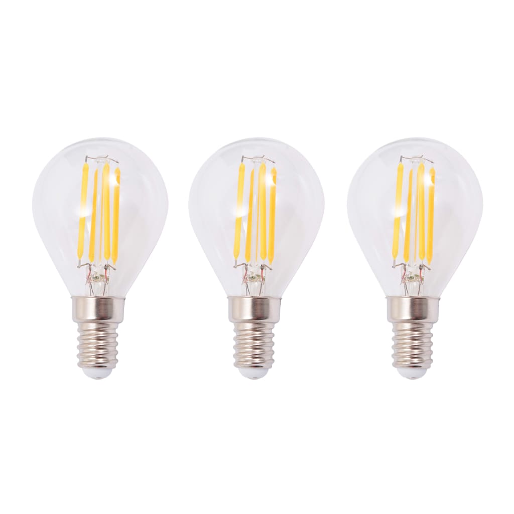 Plafonnier avec 3 ampoules LED à filament 12 W