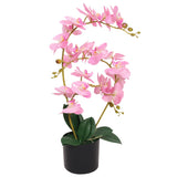 Plante artificielle avec pot Orchidée 65 cm Rose