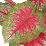 Plante artificielle avec pot Caladium 85 cm Vert et Rouge