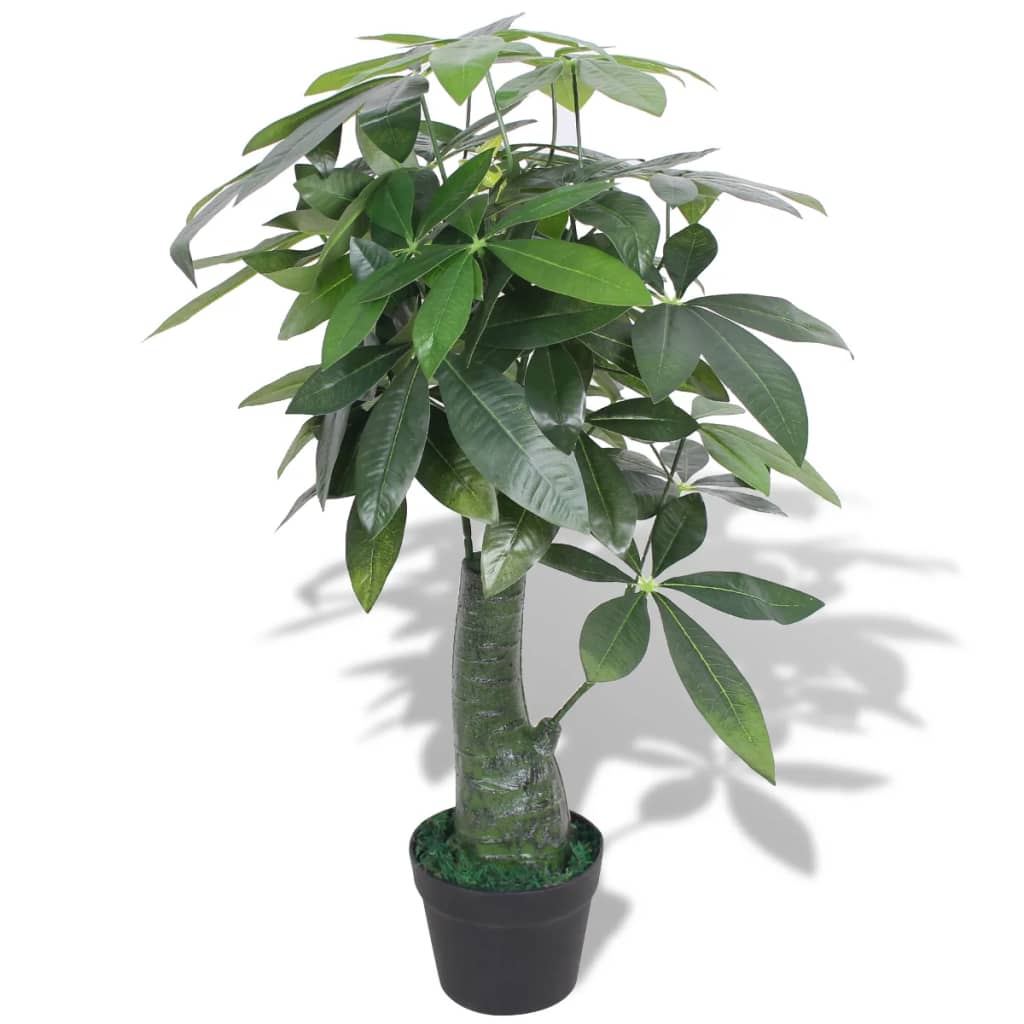 Arbre de la fortune artificiel avec pot 85 cm Vert