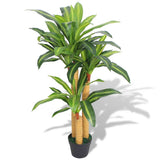 Plante artificielle avec pot Dracaena 100 cm Vert