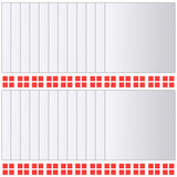 Spiegelfliese 24 Stk. Quadratisches Glas