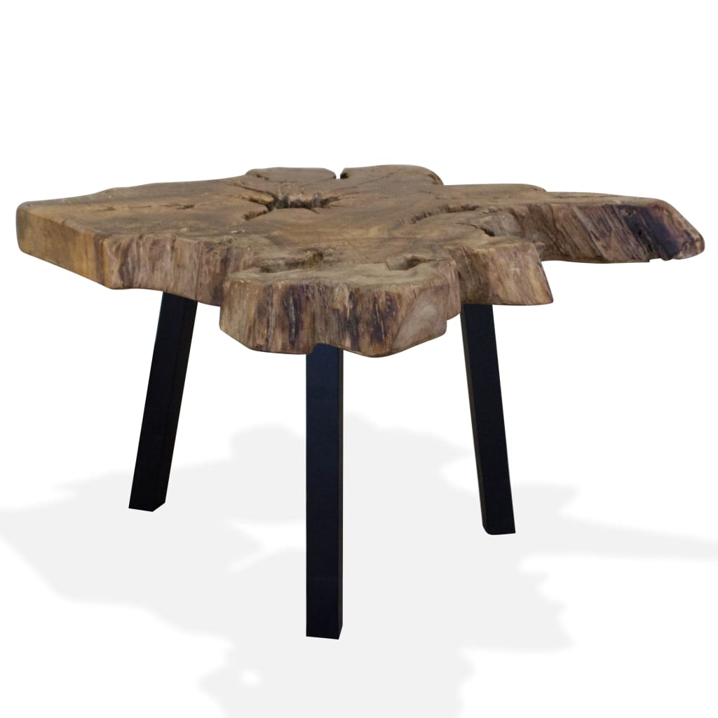 Table basse Teck authentique 80x70x38 cm