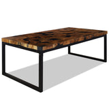 Teak Resin Coffee Table 110x60x40 cm