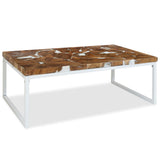 Table basse Teck Résine 110x60x40 cm