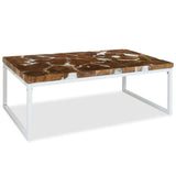 Table basse Teck Résine 110x60x40 cm