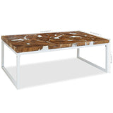 Table basse Teck Résine 110x60x40 cm