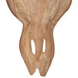 Wall mounted bull skull Teak 69x6x60 cm