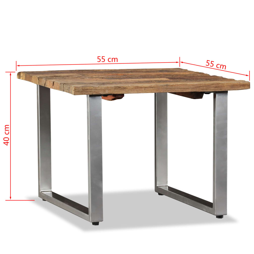 Table basse Bois de récupération massif 55x55x40 cm