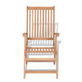 Chaises inclinables de jardin lot de 2 Bois de teck solide