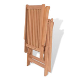 Chaises inclinables de jardin lot de 2 Bois de teck solide