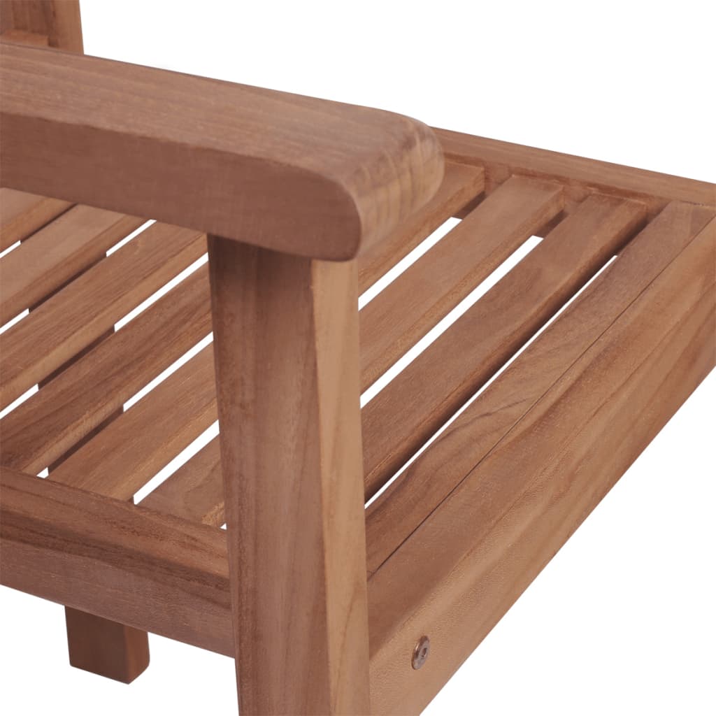 Chaises empilables de jardin lot de 2 Bois de teck solide