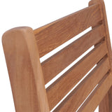 Chaises empilables de jardin lot de 2 Bois de teck solide