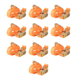 Sangle d’arrimage 10 pcs 0,4 tonne 6 m x 25 mm Orange