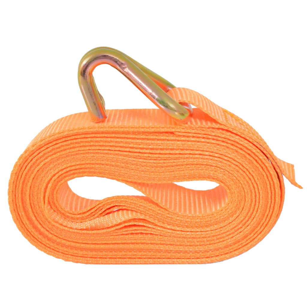 Sangle d’arrimage 10 pcs 0,4 tonne 6 m x 25 mm Orange