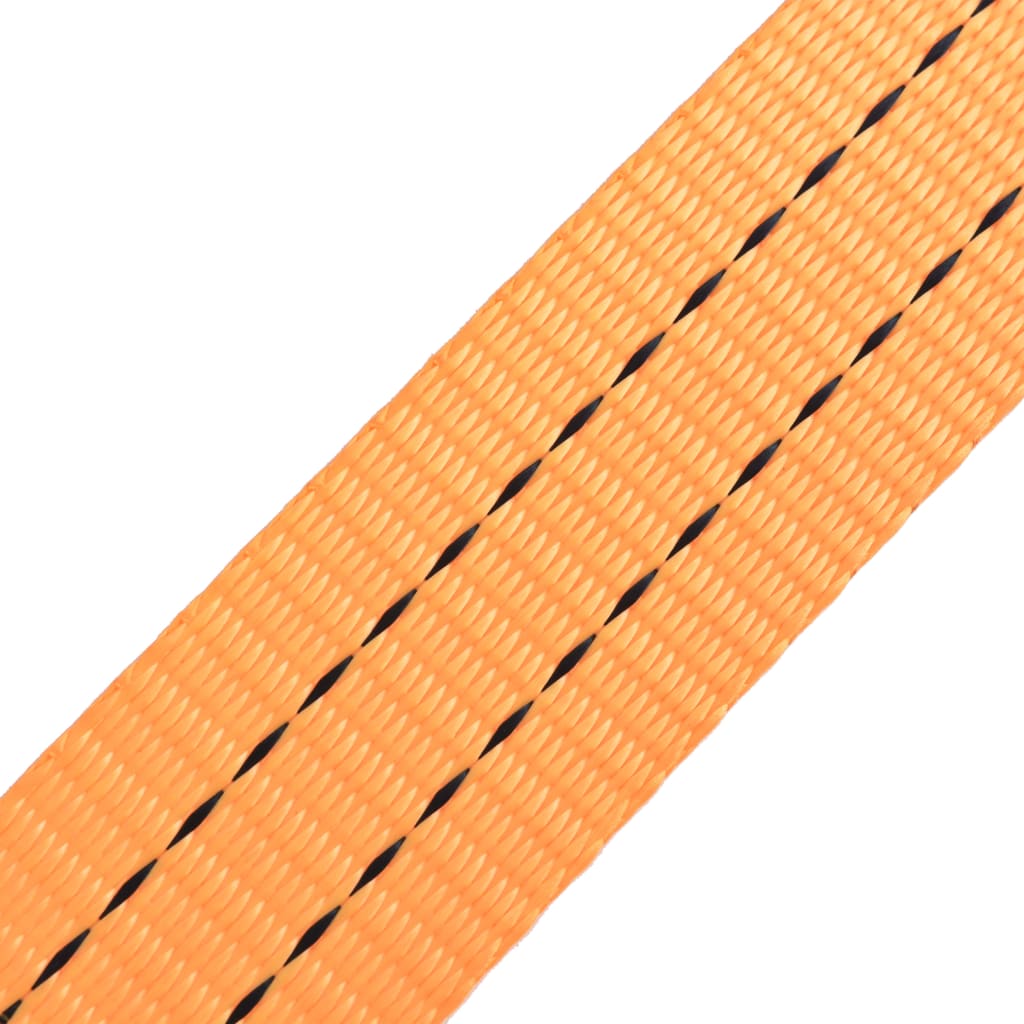 Sangle d’arrimage à cliquet 4 pcs 1 tonne 6 m x 38 mm Orange