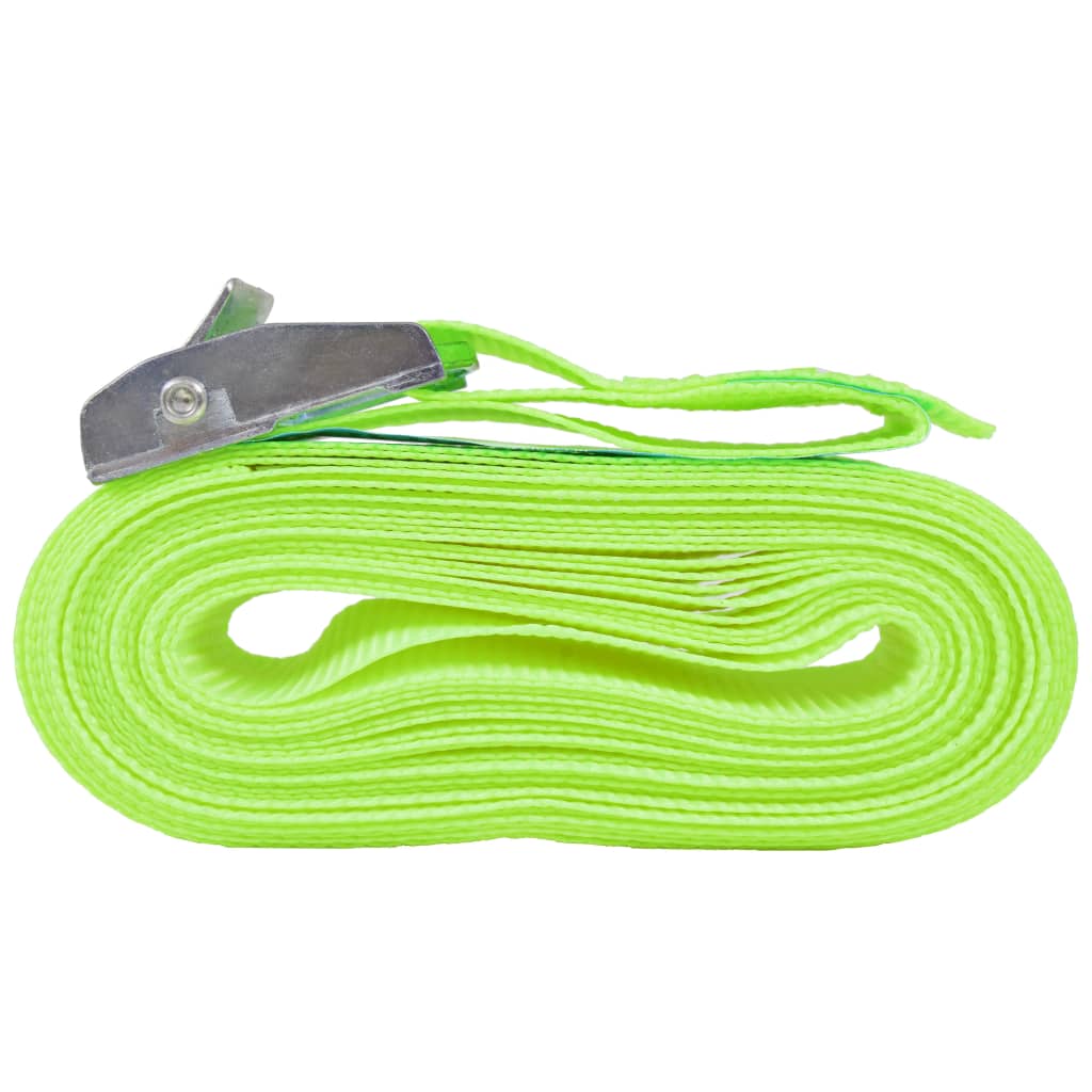 Sangle 10 pcs 0,25 tonne 5 m x 25 mm Vert fluorescent