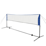 Badminton net with shuttlecocks 300 x 155 cm