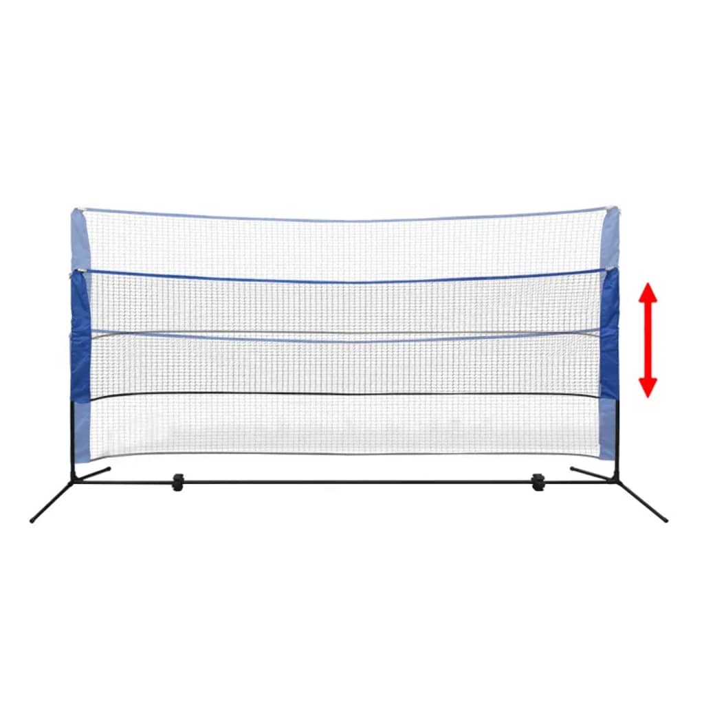 Badminton net with shuttlecocks 300 x 155 cm