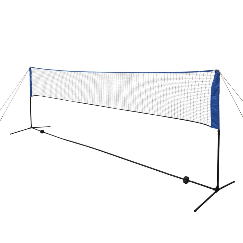 Badminton net with shuttlecocks 500 x 155 cm